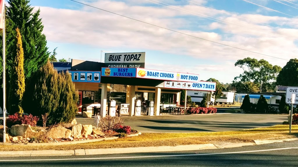 Blue Topaz Caravan Park Petrol Station | gas station | 26806 New England Hwy, Severnlea QLD 4380, Australia | 0746835279 OR +61 7 4683 5279