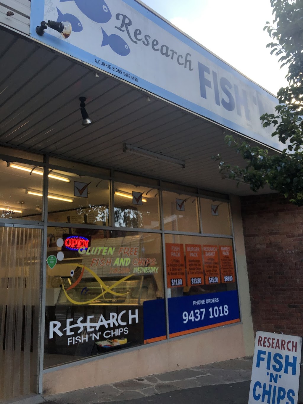 Research Fish 'n' Chips (1536 Main Rd) Opening Hours