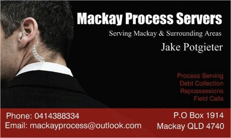 Mackay Process Servers |  | 78 Harbour Rd, Mackay QLD 4740, Australia | 0414388334 OR +61 414 388 334