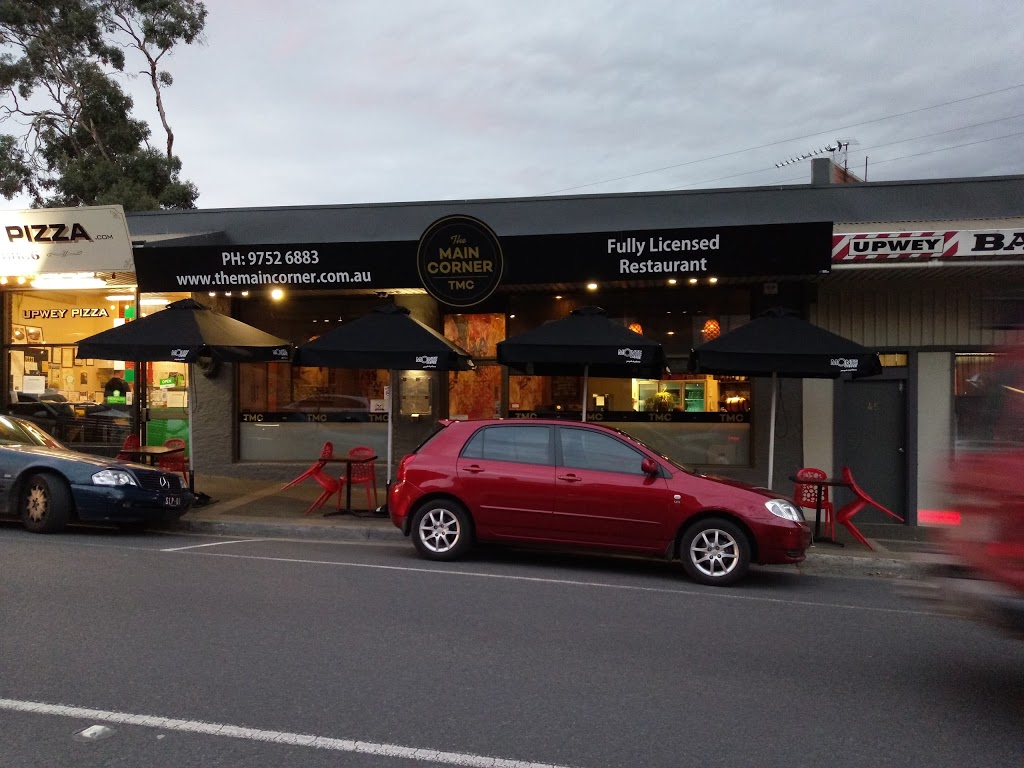 The Main Corner | restaurant | 43A Main St, Upwey VIC 3158, Australia | 0415200224 OR +61 415 200 224