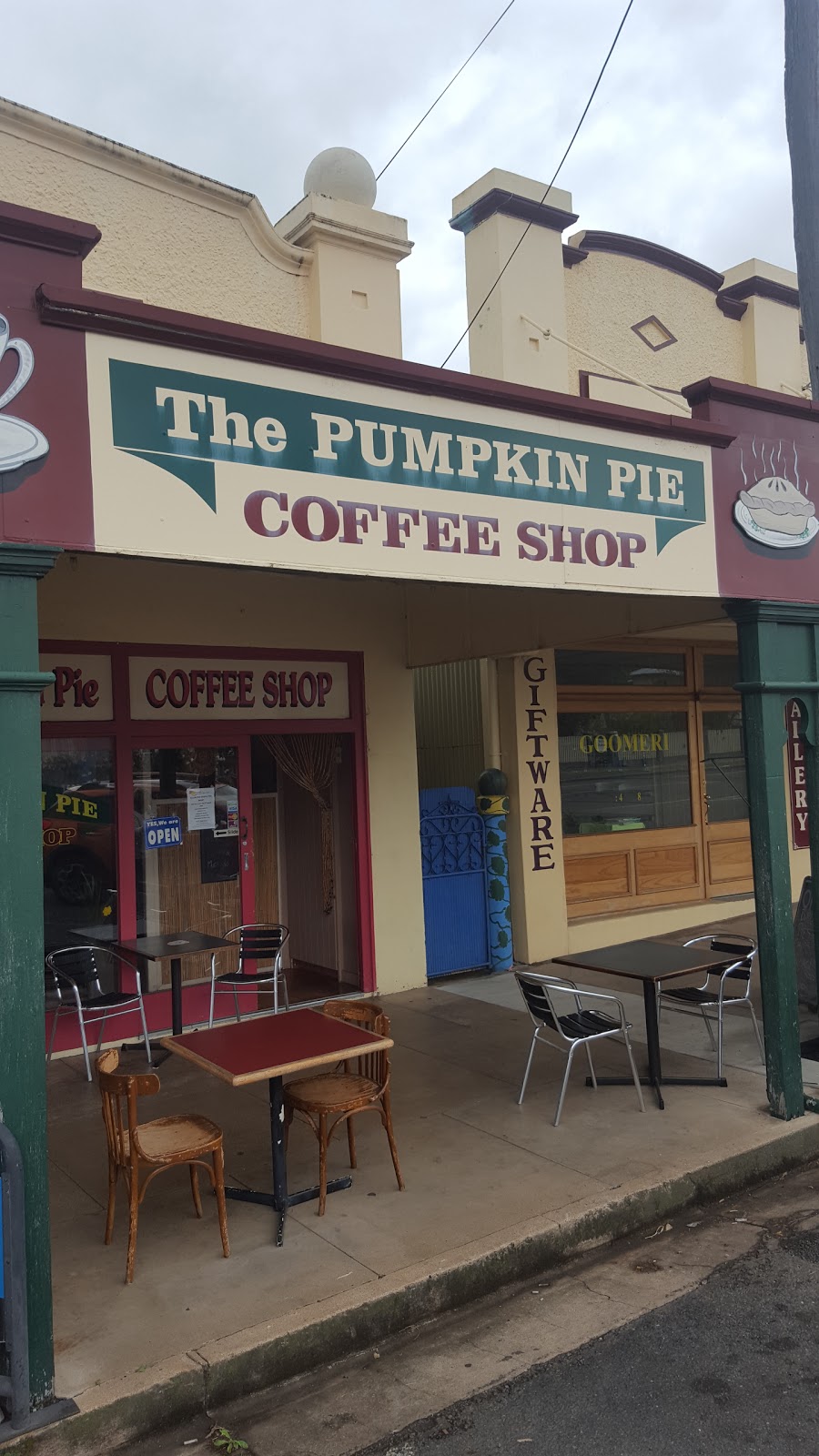 The Pumpkin Pie Coffee Shop | cafe | 22 Boonara St, Goomeri QLD 4601, Australia | 0741684477 OR +61 7 4168 4477
