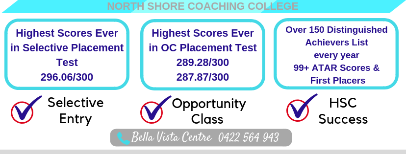 North Shore Coaching College - BELLA VISTA | 26 Brookhollow Ave, Baulkham Hills NSW 2153, Australia | Phone: 0422 564 943