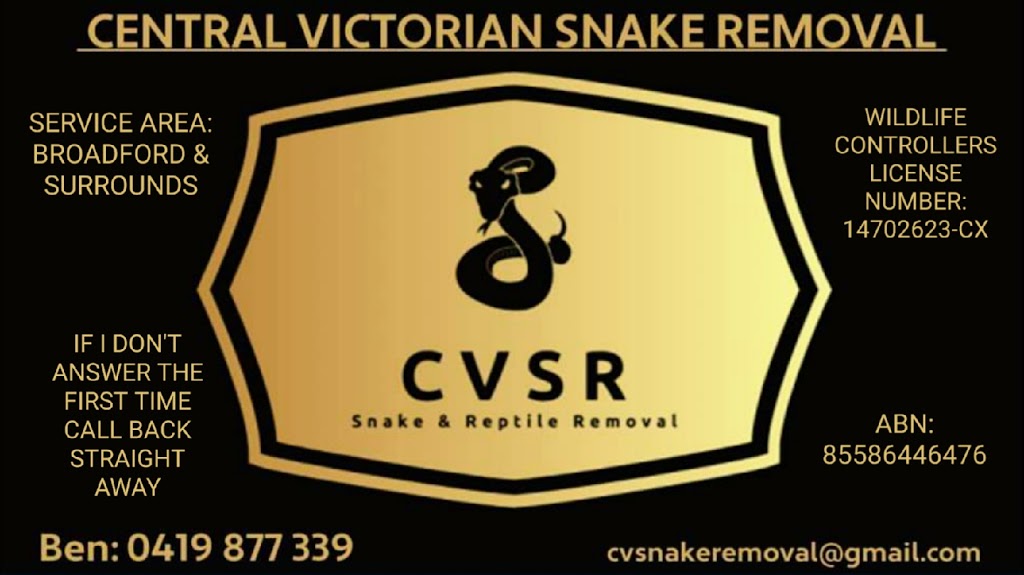 Central Victorian Snake Removal (CVSR) | 27 Stafford St, Broadford VIC 3658, Australia | Phone: 0419 877 339