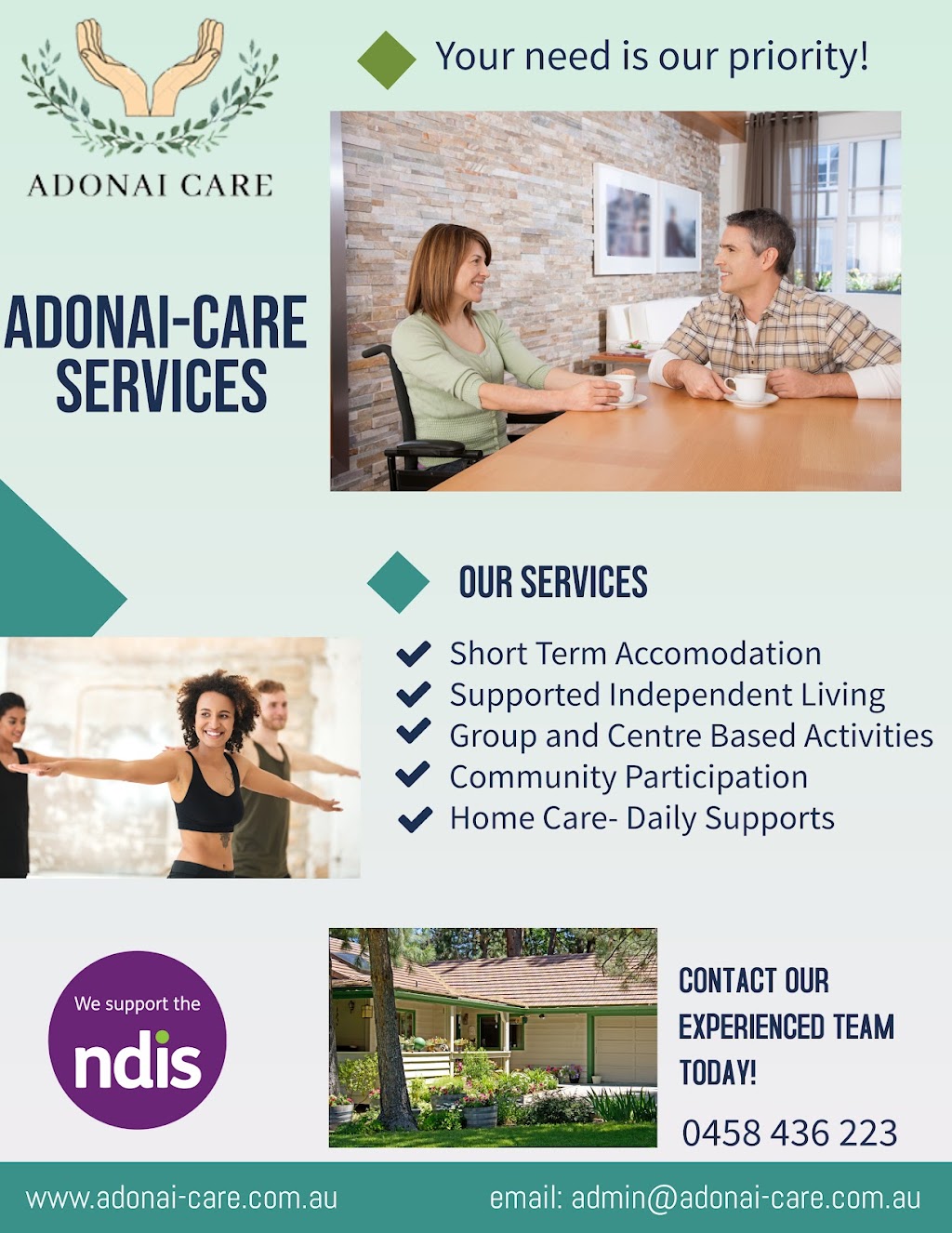 Adonai Care | 7 Werner St, Alkimos WA 6038, Australia | Phone: 0458 436 223