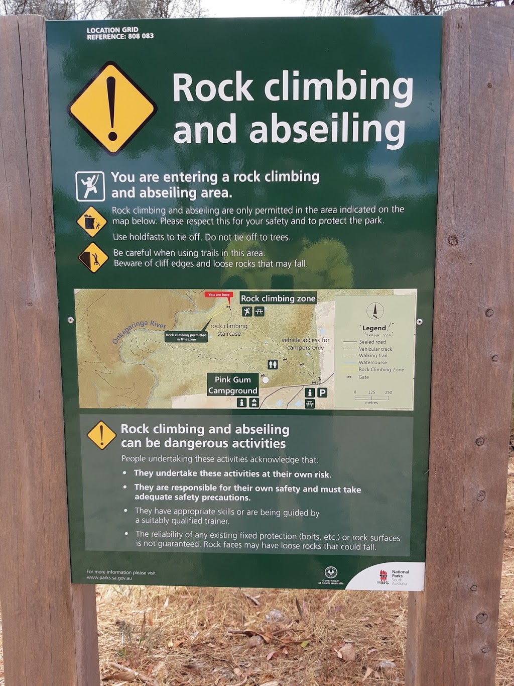 Onkaparinga River National Park Rock Climbing and Abseiling Area |  | Gate 15, Onkaparinga River National Park, Chapel Hill Rd, Clarendon SA 5157, Australia | 0882041910 OR +61 8 8204 1910