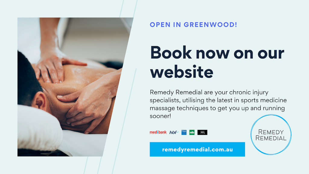 Remedy Remedial |  | Suite 1/126 Coolibah Dr, Greenwood WA 6024, Australia | 0403798814 OR +61 403 798 814