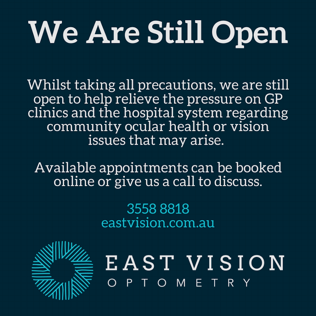 East Vision Optometry | health | 242 Hawthorne Rd, Hawthorne QLD 4171, Australia | 0735588818 OR +61 7 3558 8818