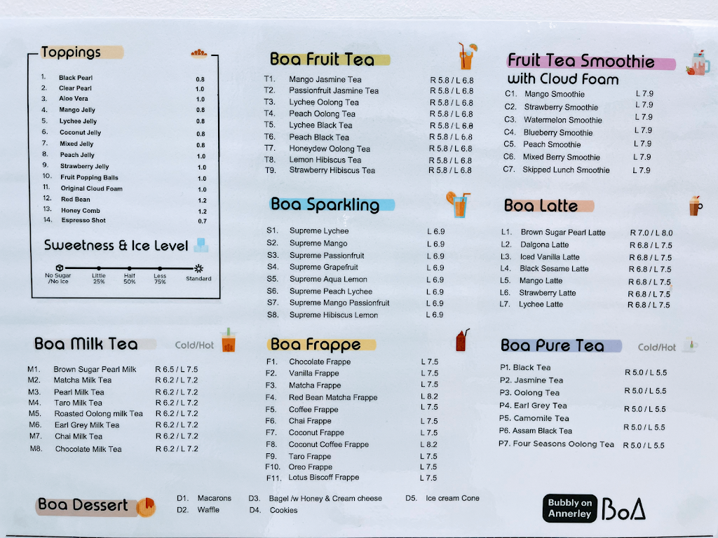 BoA Tea & Dessert Cafe | Princess Plaza, 5B/14 Annerley Rd, Woolloongabba QLD 4102, Australia | Phone: 0405 599 014