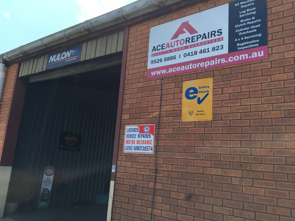 Ace Auto Repairs | car repair | 7/67 Alexander Ave, Taren Point NSW 2229, Australia | 0418461823 OR +61 418 461 823