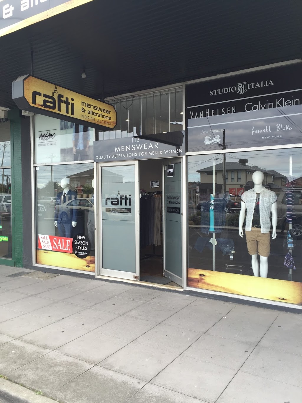 Rafti - Menswear and Tailoring - Mens and Ladies | clothing store | 112 Millers Rd, Altona North VIC 3025, Australia | 0393146968 OR +61 3 9314 6968