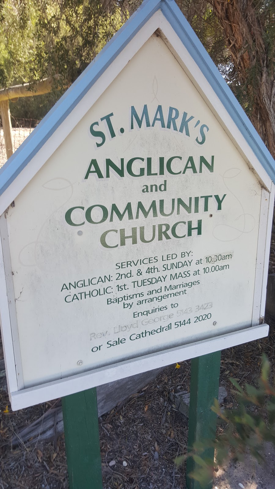 Saint Marks Anglican Church | church | 229 National Park Rd, Loch Sport VIC 3851, Australia | 0351442020 OR +61 3 5144 2020