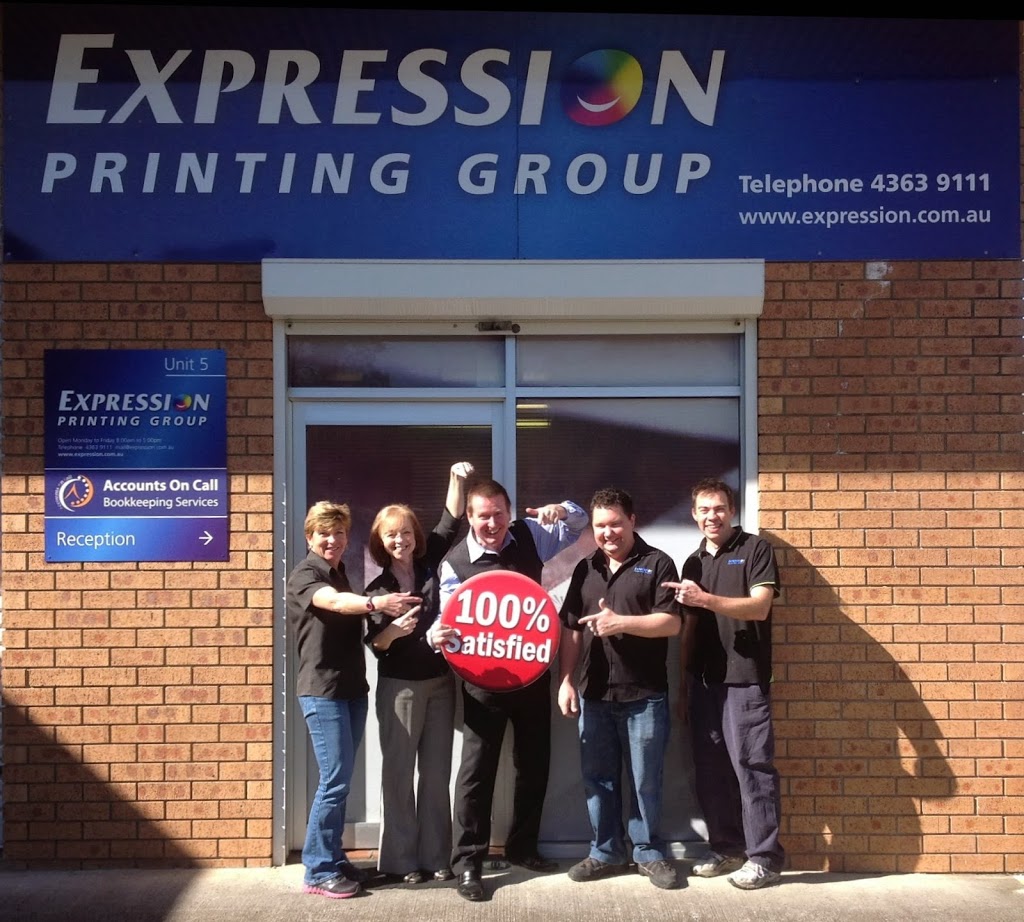 Expression Printing Group | 5/13 Bonnal Rd, Erina NSW 2250, Australia | Phone: (02) 4363 9111