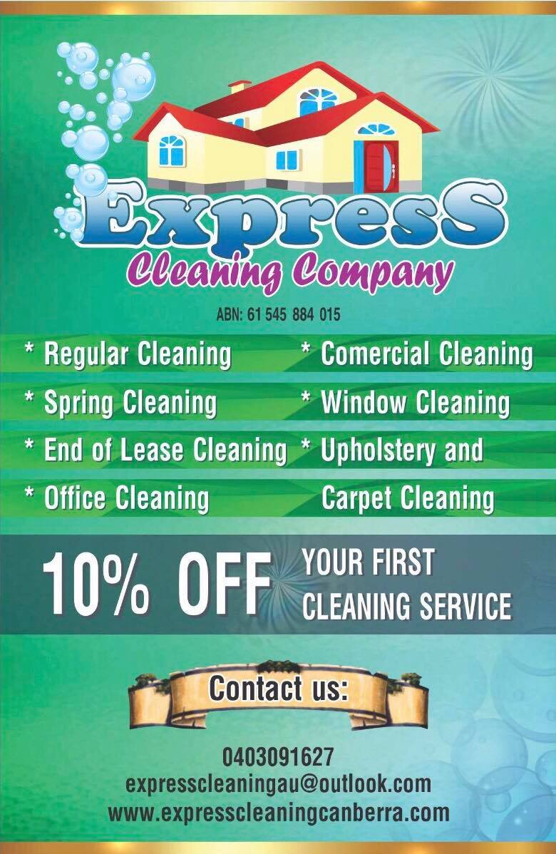 Express Cleaning Company | 10 Alexander Mackie Cct, Isaacs ACT 2607, Australia | Phone: 0403 091 627
