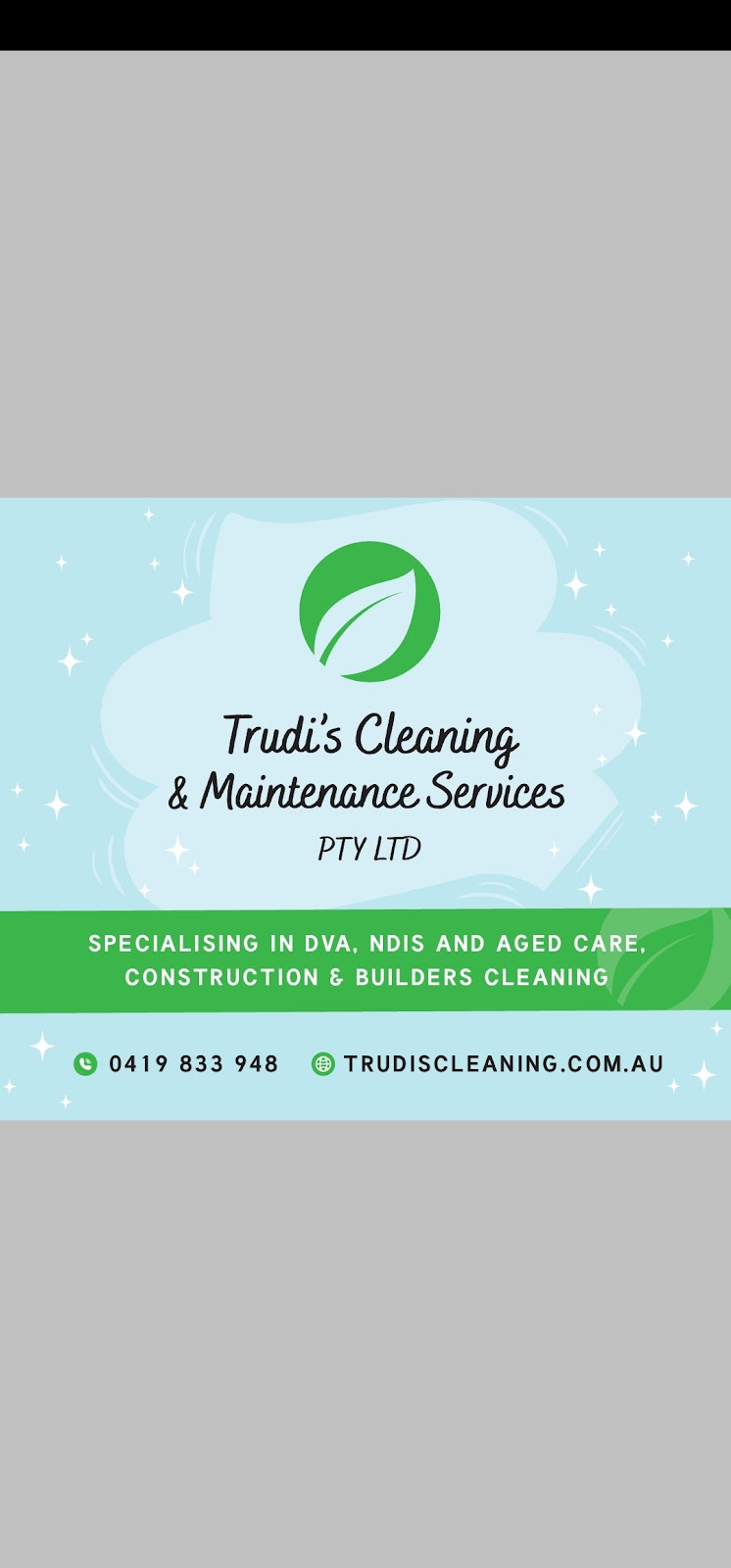 Trudis Cleaning & Maintenance Services PTY LTD | 3681 Big River Way, Cowper NSW 2460, Australia | Phone: (02) 6602 9408
