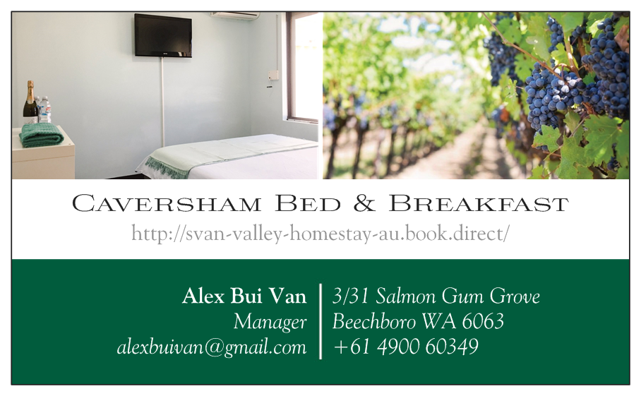 Caversham Bed & Breakfast | 3/31 Salmon Gum Grove, Beechboro WA 6063, Australia | Phone: 0490 060 349