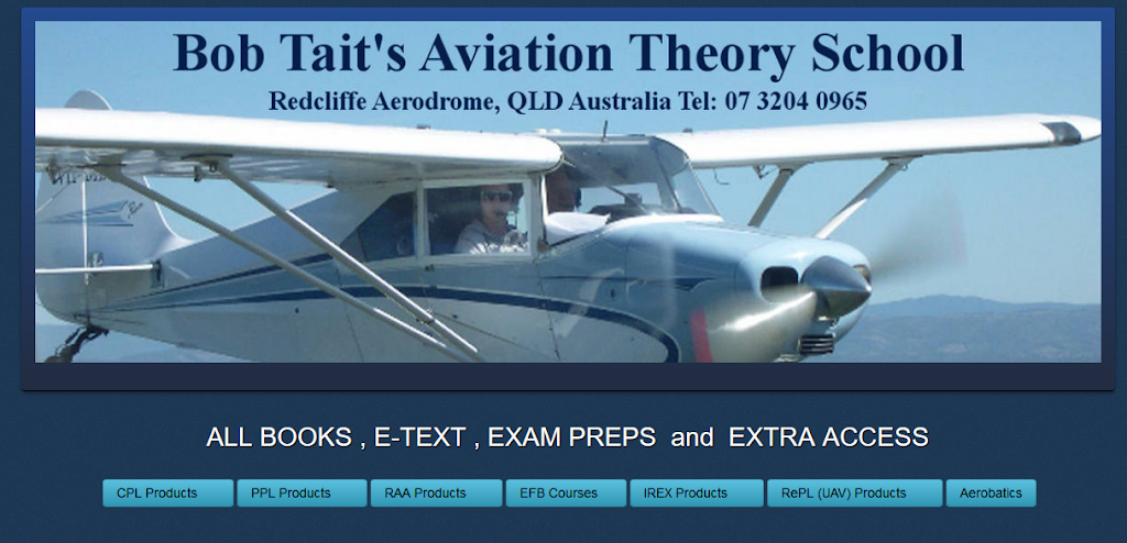Bob Taits Aviation Theory School | Hanger 58 Redcliffe Aerodrome, Rothwell QLD 4022, Australia | Phone: (07) 3204 0965