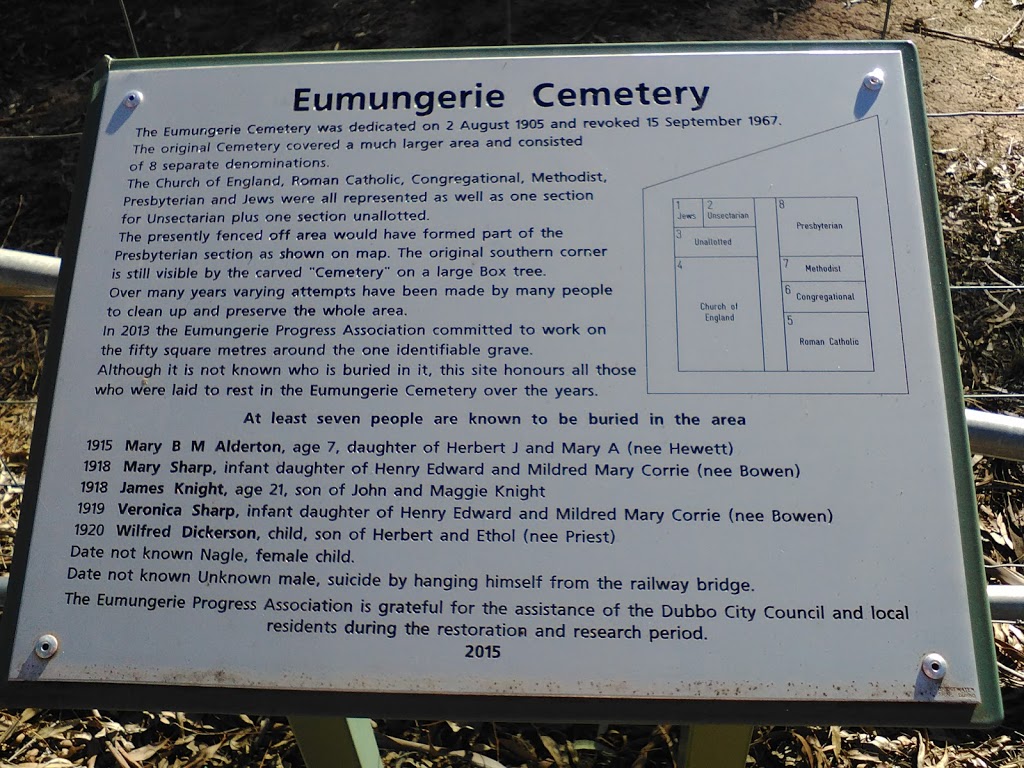 Eumungerie Cemetery | cemetery | Mogriguy Rd, Eumungerie NSW 2831, Australia