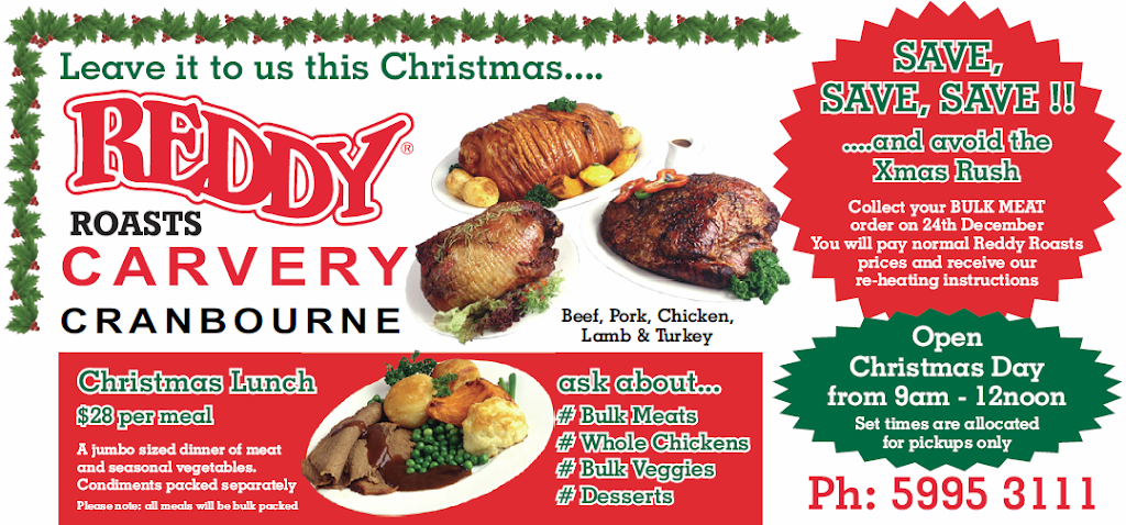 Reddy Roasts Cranbourne Central | meal takeaway | 165 Sladen St, Cranbourne VIC 3977, Australia | 0359953111 OR +61 3 5995 3111