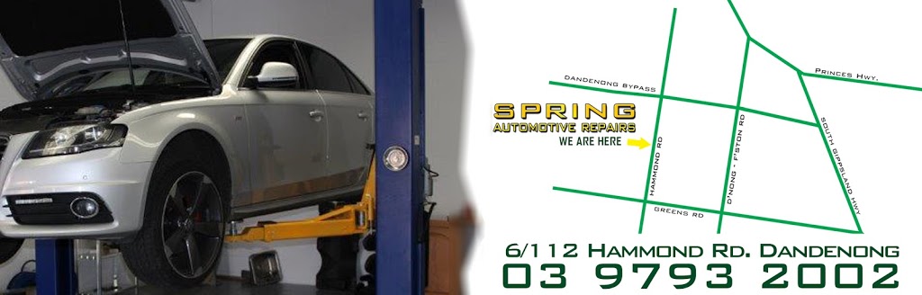 Spring Automotive Repairs | 6/112 Hammond Rd, Dandenong South VIC 3175, Australia | Phone: (03) 9793 2002