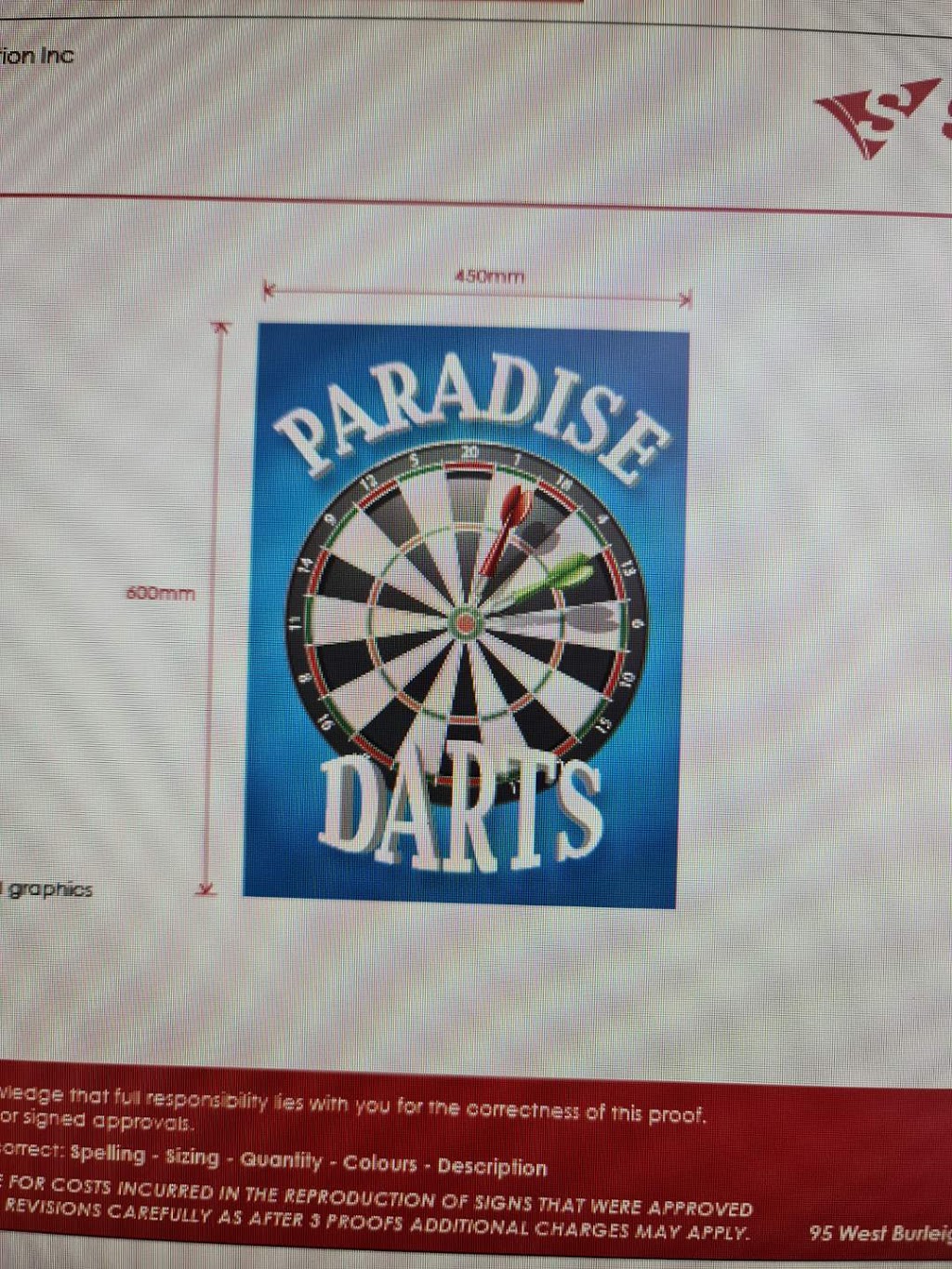 Paradise Darts Association Inc |  | 1 Fairway Dr, Clear Island Waters QLD 4226, Australia | 0416553577 OR +61 416 553 577