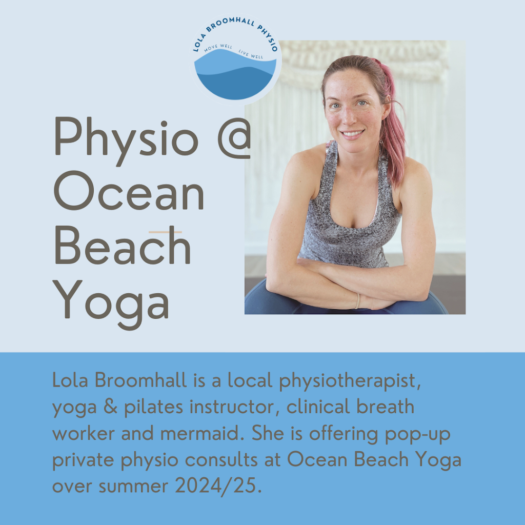 Lola Broomhall Physio - Summer Sorrento Pop-Up | Ocean Beach Yoga, 238 Ocean Beach Rd, Sorrento VIC 3943, Australia | Phone: 0402 983 360