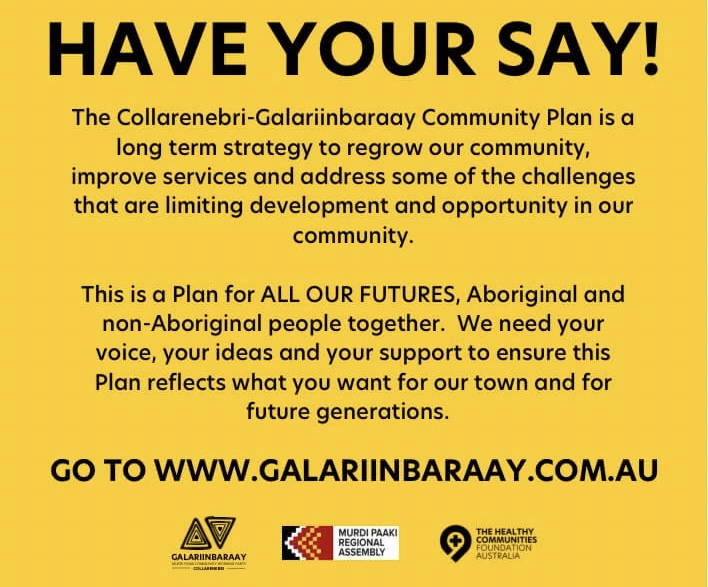 Galariinbaraay Reconciliation & Renewal | 11 Wilson St, Collarenebri NSW 2833, Australia | Phone: 0418 974 988