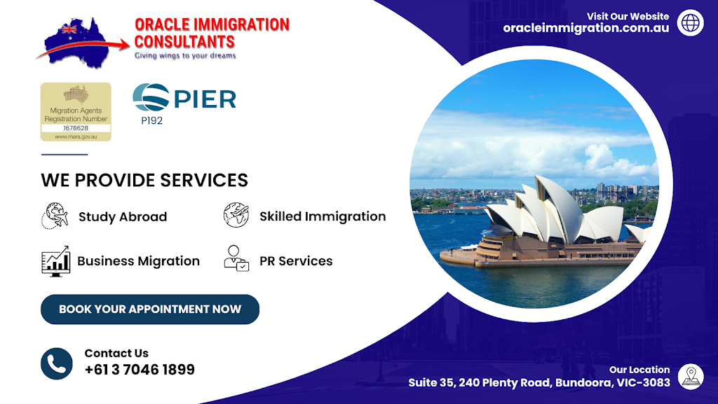 Oracle Immigration Consultants - Visa & Education Consultants | point of interest | 30 Amherst St, Wollert VIC 3750, Australia | 0450140007 OR +61 450 140 007