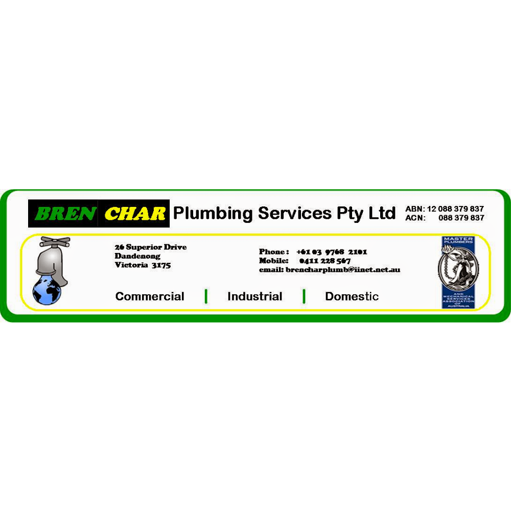 Brenchar Plumbing Services Pty Ltd. | plumber | 26 Superior Dr, Dandenong South VIC 3175, Australia | 0397682101 OR +61 3 9768 2101
