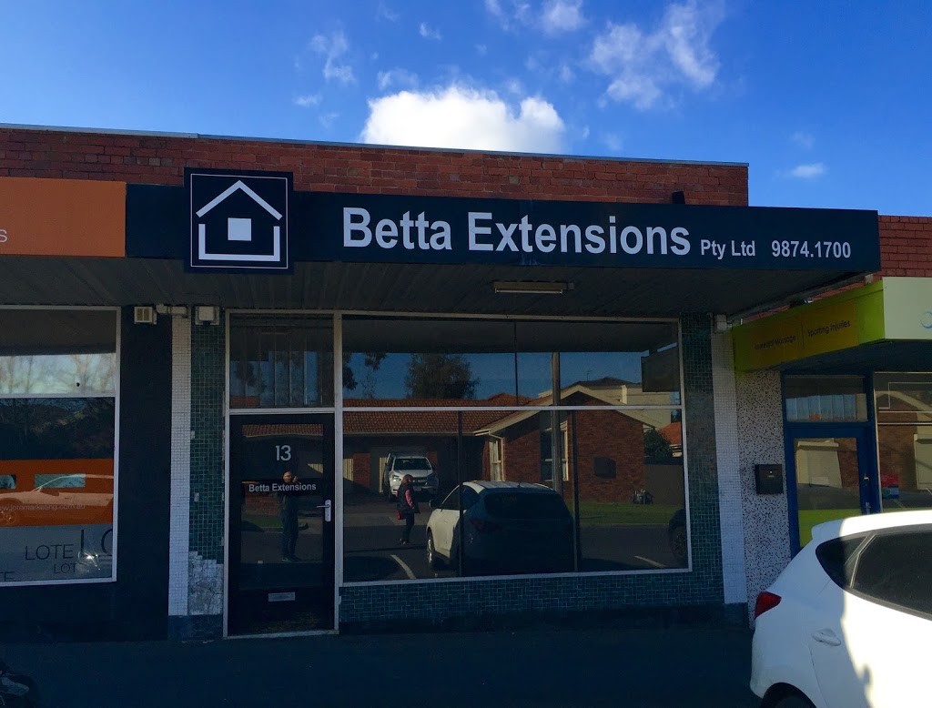 Betta Extensions (Vic) Pty. Ltd. | general contractor | 13 McKeon Rd, Mitcham VIC 3132, Australia | 0398741700 OR +61 3 9874 1700