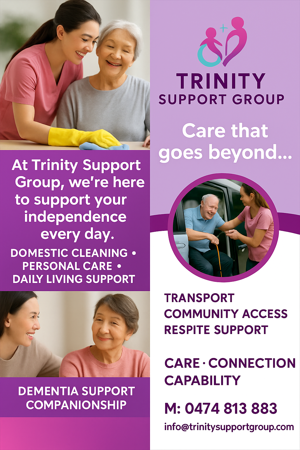 Trinity Support Group | Manks Rd, Clyde VIC 3978, Australia | Phone: 0474 813 883