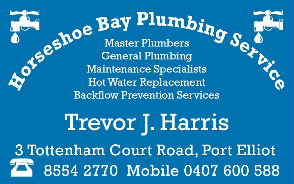 Horseshoe Bay Plumbing Service | plumber | 3 Tottenham Ct Rd, Port Elliot SA 5212, Australia | 0885542770 OR +61 8 8554 2770