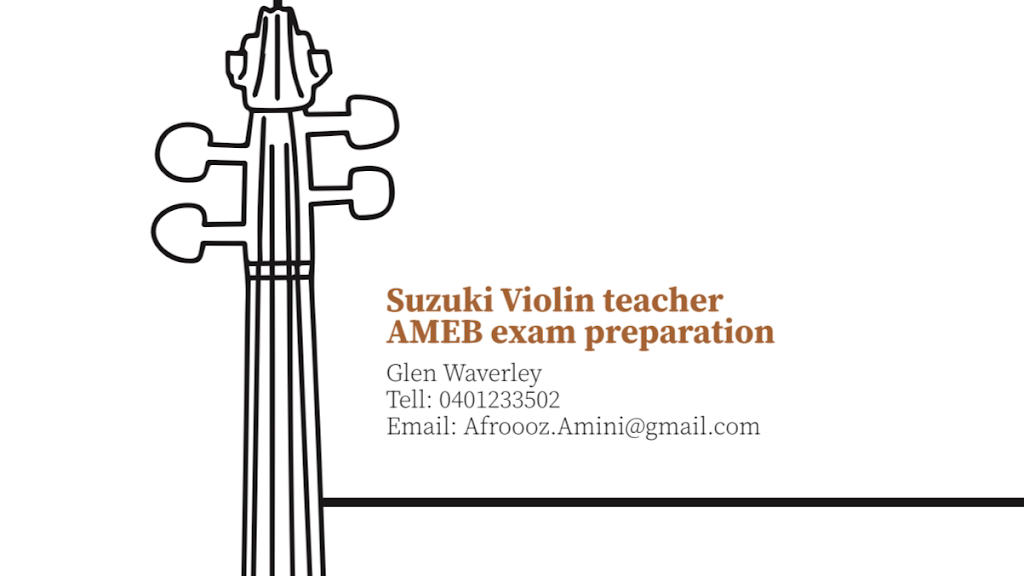 Violin Lesson ( Suzuki, AMEB ) | 6 Paxton Dr, Glen Waverley VIC 3150, Australia | Phone: 0401 233 502