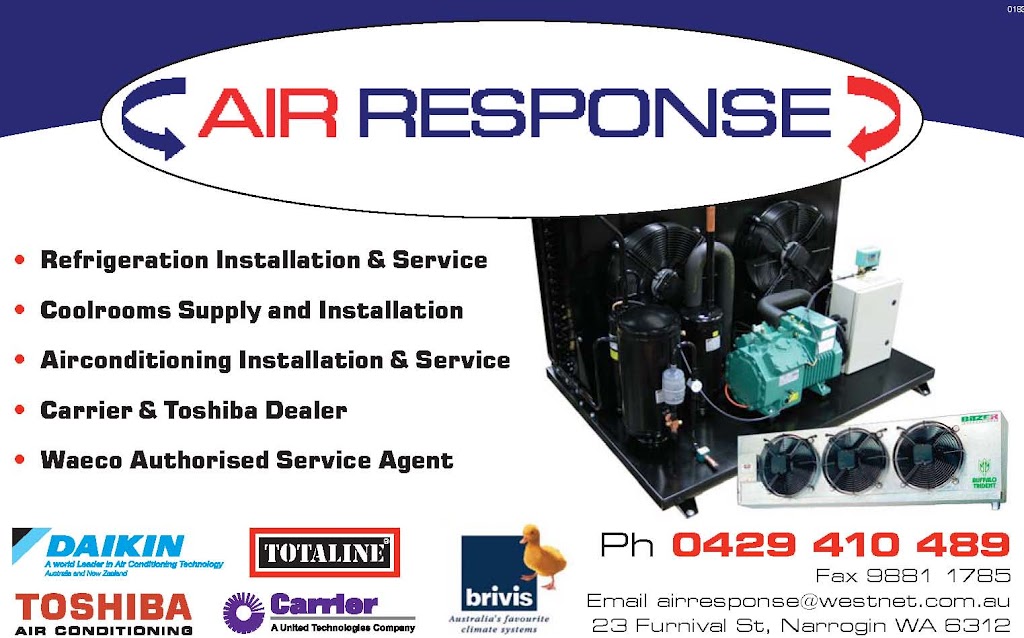 Air Response airresponse@westnet.com.au | 23 Furnival St, Narrogin WA 6312, Australia | Phone: 0429 410 489