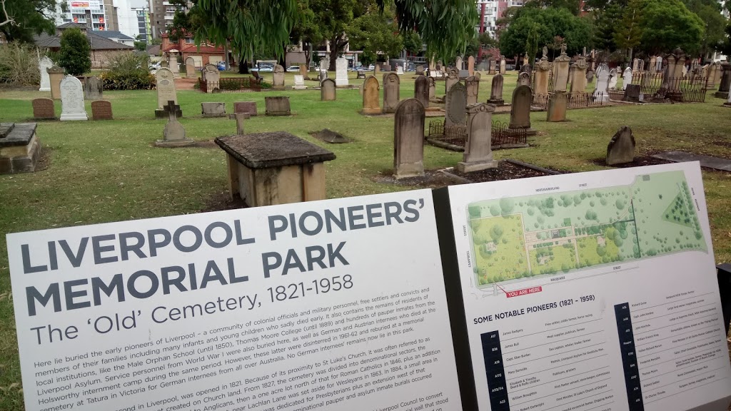 Liverpool Pioneers Memorial Park | park | 1/51 Macquarie St, Liverpool NSW 2170, Australia | 1300362170 OR +61 1300 362 170