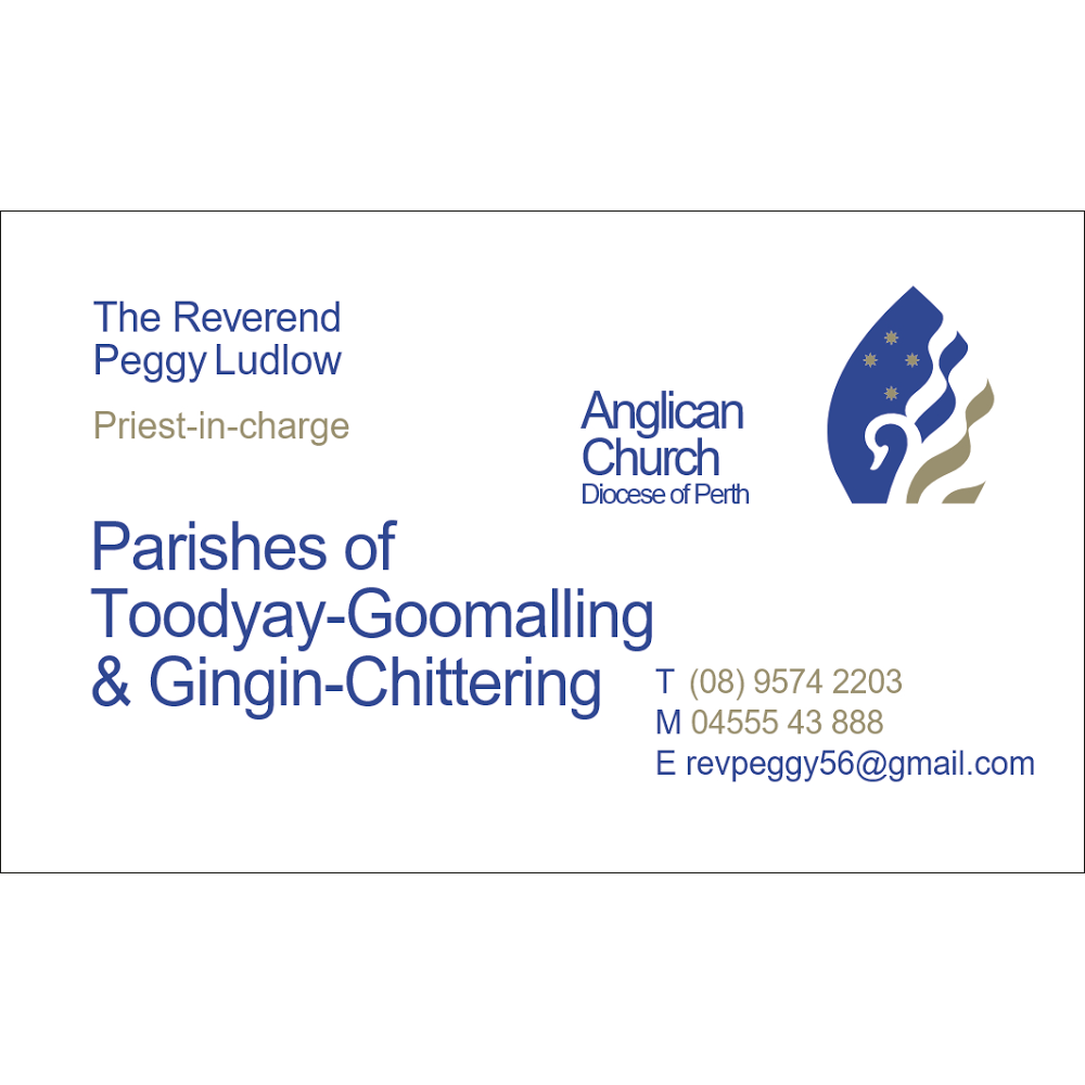 Parishes of Toodyay-Goomalling and Gingin-Chittering | church | 132 Stirling Terrace, Toodyay WA 6566, Australia | 0895742203 OR +61 8 9574 2203