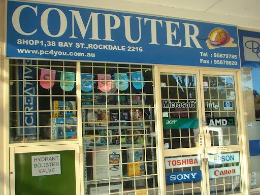 PC4YOU Trading Pty Ltd | electronics store | Shop1/38 Bay St, Rockdale NSW 2216, Australia | 0295679785 OR +61 2 9567 9785