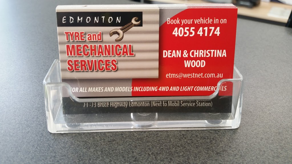 Edmonton Tyre & Mechanical Services | car repair | 71-73 Bruce Hwy, Edmonton QLD 4869, Australia | 0740554174 OR +61 7 4055 4174