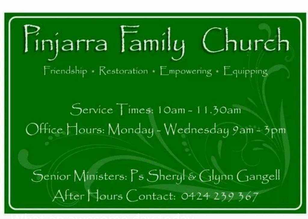 Pinjarra Family Church | church | 289 Wilson Rd, Pinjarra WA 6208, Australia | 0895813034 OR +61 8 9581 3034
