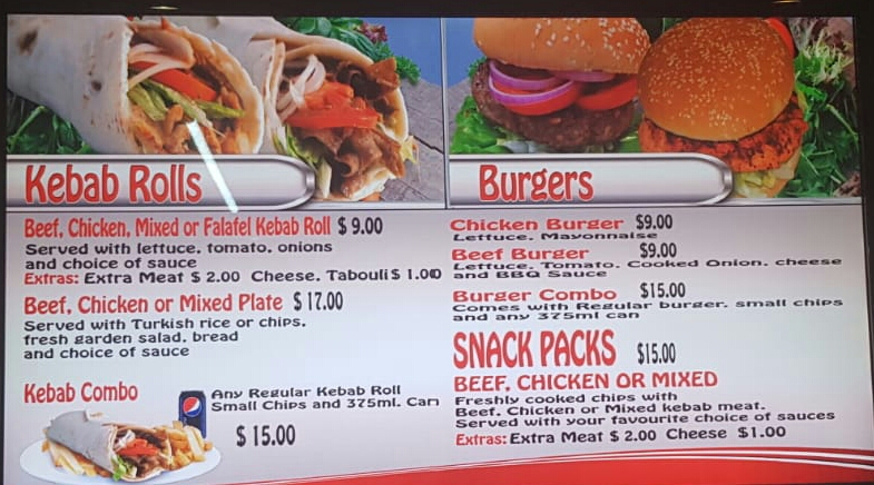 Babas Kebabs Burgers Snack Packs | 203 Anzac Parade, Kensington NSW 2033, Australia | Phone: (02) 8592 8076