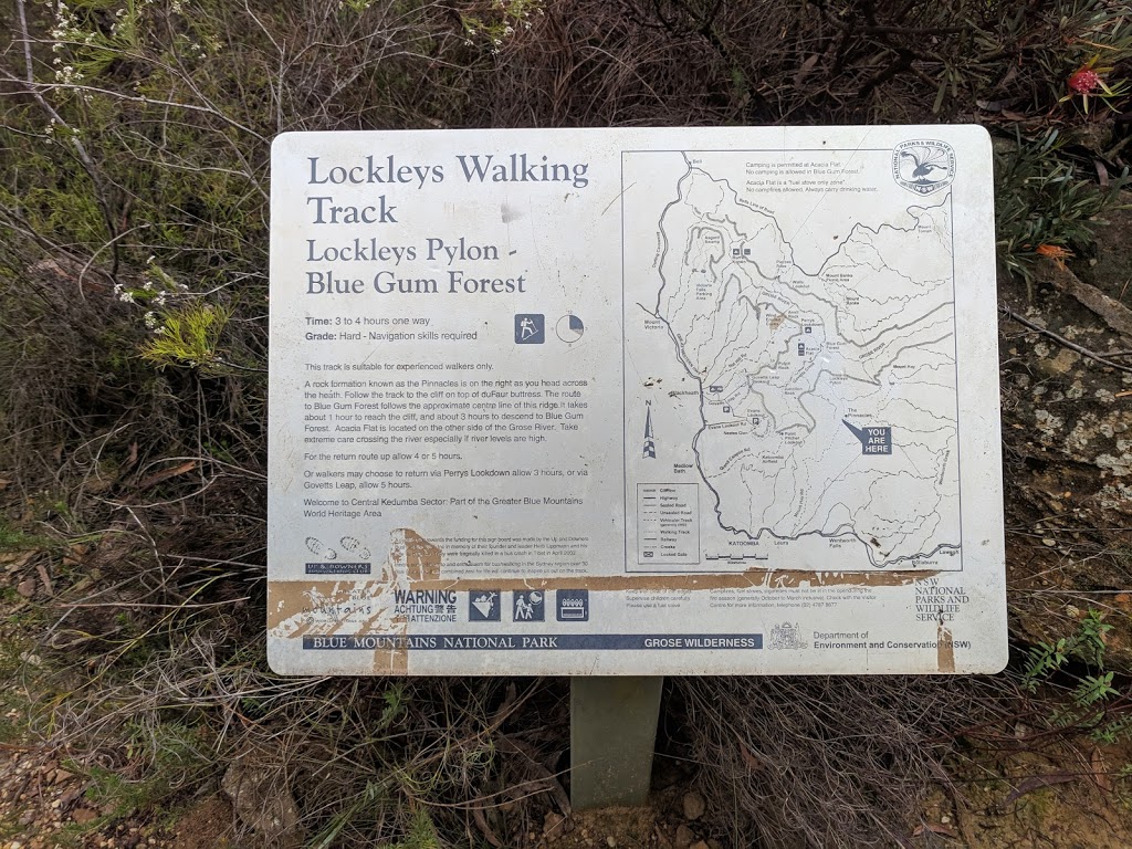 Lockleys Pylon | tourist attraction | Lockley Pylon Walking Track, Blue Mountains National Park NSW 2787, Australia | 0247878877 OR +61 2 4787 8877