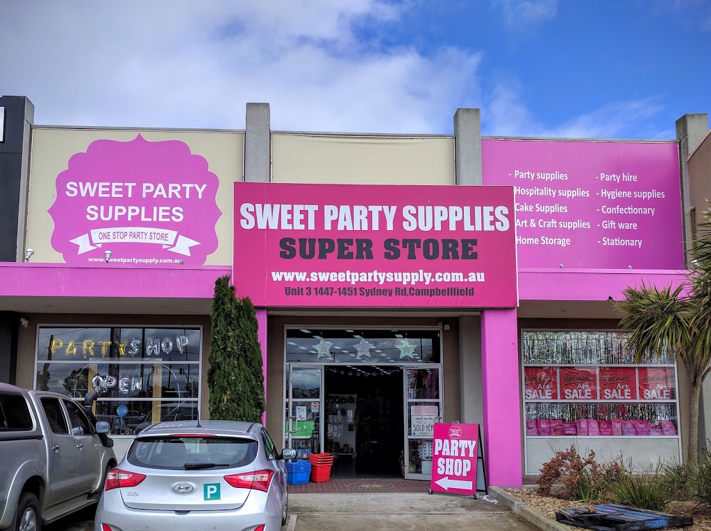 Sweet Party Supplies & Hire (Unit 3/1730 Sydney Rd) Opening Hours