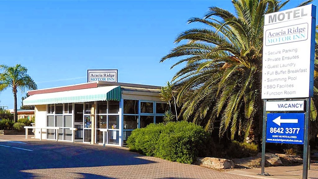 Acacia Ridge Motor Inn | lodging | 33 Stokes Terrace, Port Augusta SA 5700, Australia | 0886423377 OR +61 8 8642 3377