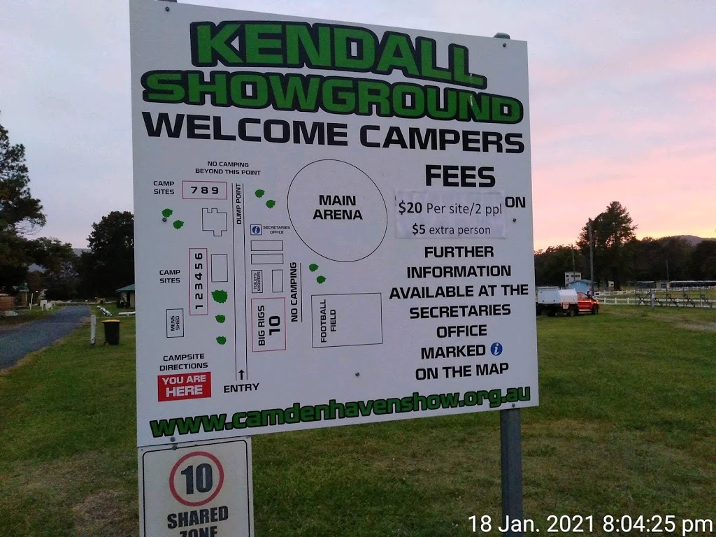Kendall showgrounds |  | 23 Batar Creek Rd, Kendall NSW 2439, Australia | 0265594463 OR +61 2 6559 4463