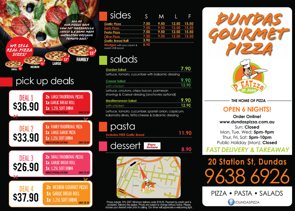 PEatzza At Joes | restaurant | 20 Station St, Dundas NSW 2117, Australia | 0296386926 OR +61 2 9638 6926