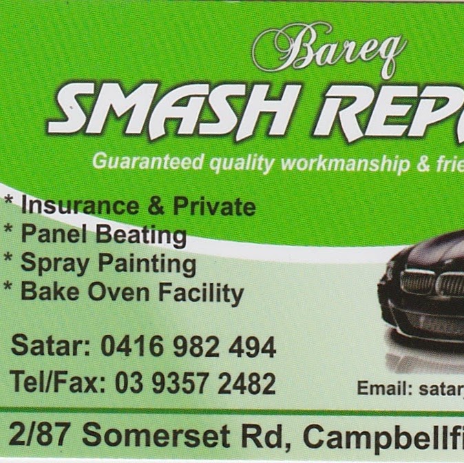 BAREQ SMASH REPAIRS | 2/87 Somerset Rd, Campbellfield VIC 3061, Australia | Phone: (03) 9357 4099