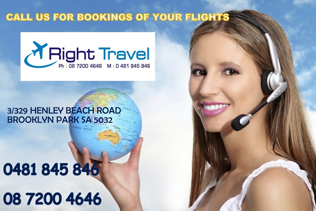 RIGHT Travel | 3/329-331 Henley Beach Rd, Brooklyn Park SA 5032, Australia | Phone: 0481 845 846