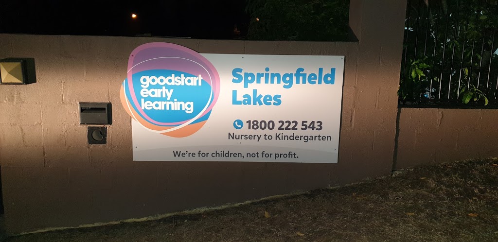Goodstart Early Learning Springfield Lakes | school | 2 Turquoise Cres, Springfield Lakes QLD 4300, Australia | 1800222543 OR +61 1800 222 543