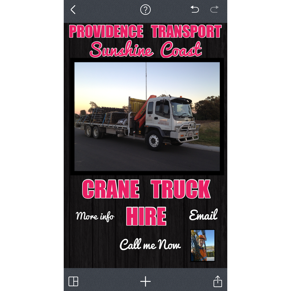 Providence Transport & Crane Truck Hire Sunshine Coast | 22 Sara Pl, Ilkley QLD 4554, Australia | Phone: 0417 765 895