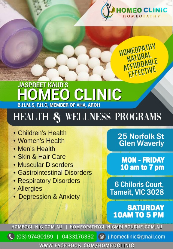 Homeo Clinic | health | 6 Chloris Ct, Tarneit VIC 3029, Australia | 0433176332 OR +61 433 176 332