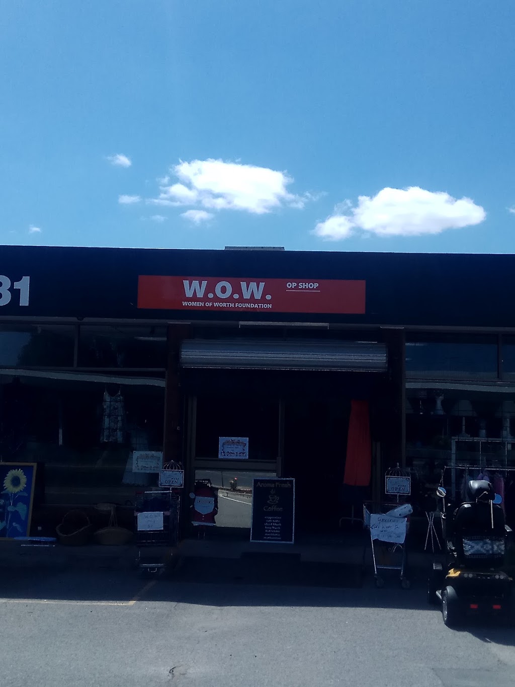 W.O.W (Women Of Worth) Op Shop & Cafe | clothing store | 281 Main N Rd, Enfield SA 5085, Australia